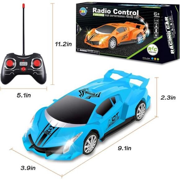 Remote Control Car, 2.4Ghz 1/18 Scale Model Racing Car Toys, RC Car for Kids - Picture 3 of 7